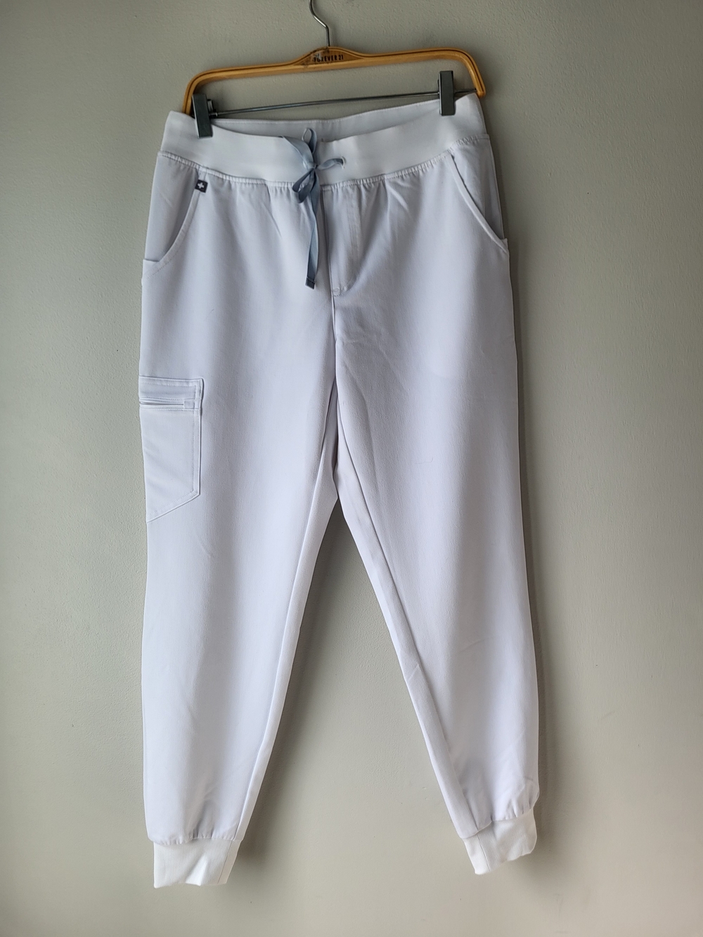 Figs White Women's Scrub Jogger Pants with Drawstring